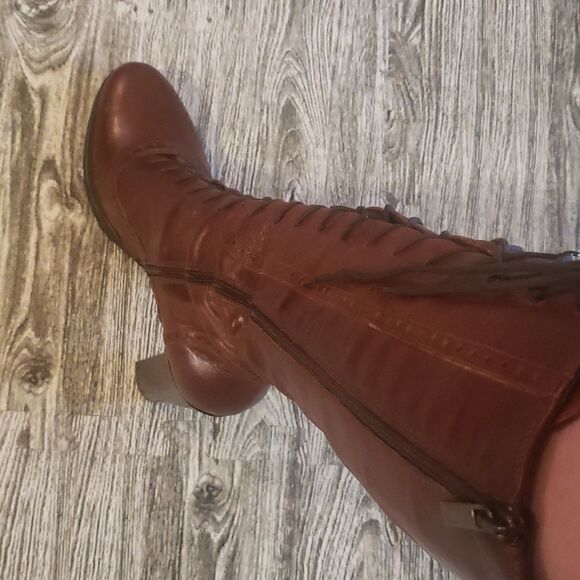 TREMP Made In Italy Brown Leather Lace Up Boots👢 - Picture 6 of 16